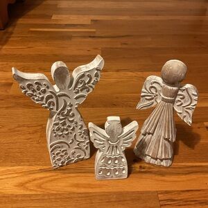 Set of Three Angel Figurines - NEW